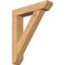 Ekena Millwork Traditional Slat Smooth Bracket w/ Offset Brace, Western Red Cedar, 7 1/2"W x 36"D x 44"H BKT0806X36X44TRA06SWR - alternate 1